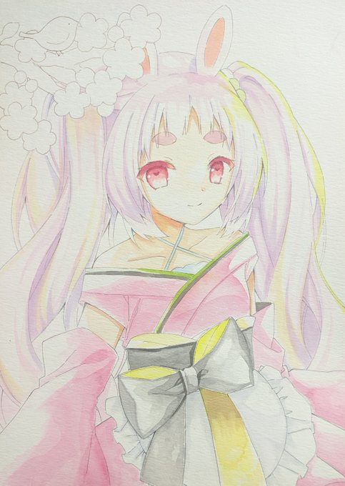 水彩の難しさを思い知りました。練習練習 