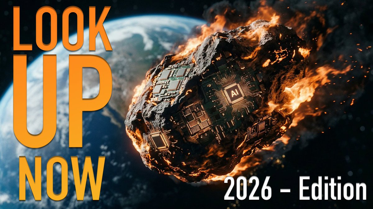 gleonhard's tweet photo. My latest short film is live now: Look Up Now: Who is Mission Control for Humanity in the Age of AI? 2026 Edition https://t.co/C29Mq0Ve6s #lookupnow Please like and share. More at this new microsite made with @GammaApp https://t.co/3xNatC0xyc https://t.co/hSXofWnCbV