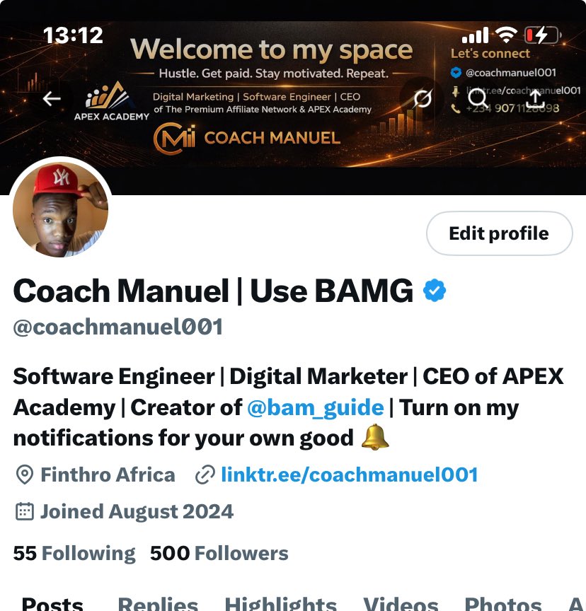 Coach Manuel | Use BAMG tweet media