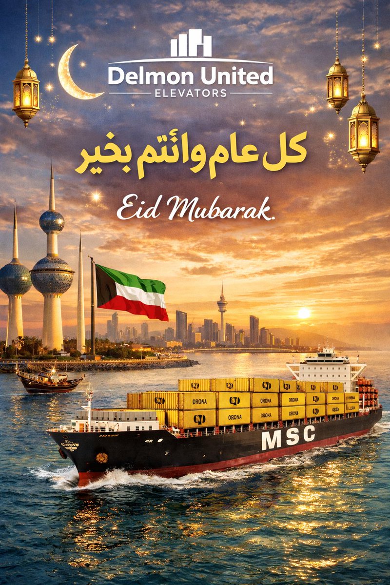 أهنئكُم #عيد_الفطر_المُبارك 
أعاده الله عليَّنا وعليكُم بالخير والبركات 
"أدامَ الله أعيادكُم بقربِ من تُحِبُون".❤️🌿
#عيدكم_مُبارك وعســـاكُم من عوادَة

        كــل عٌــآمْ و أنْٺـُـم بخير 💐🌙
#الكويت #الخليج_خط_أحمر #ديلمون_المتحدة #مصاعد_اورونا #مصاعد_الكويت #Delmonunited