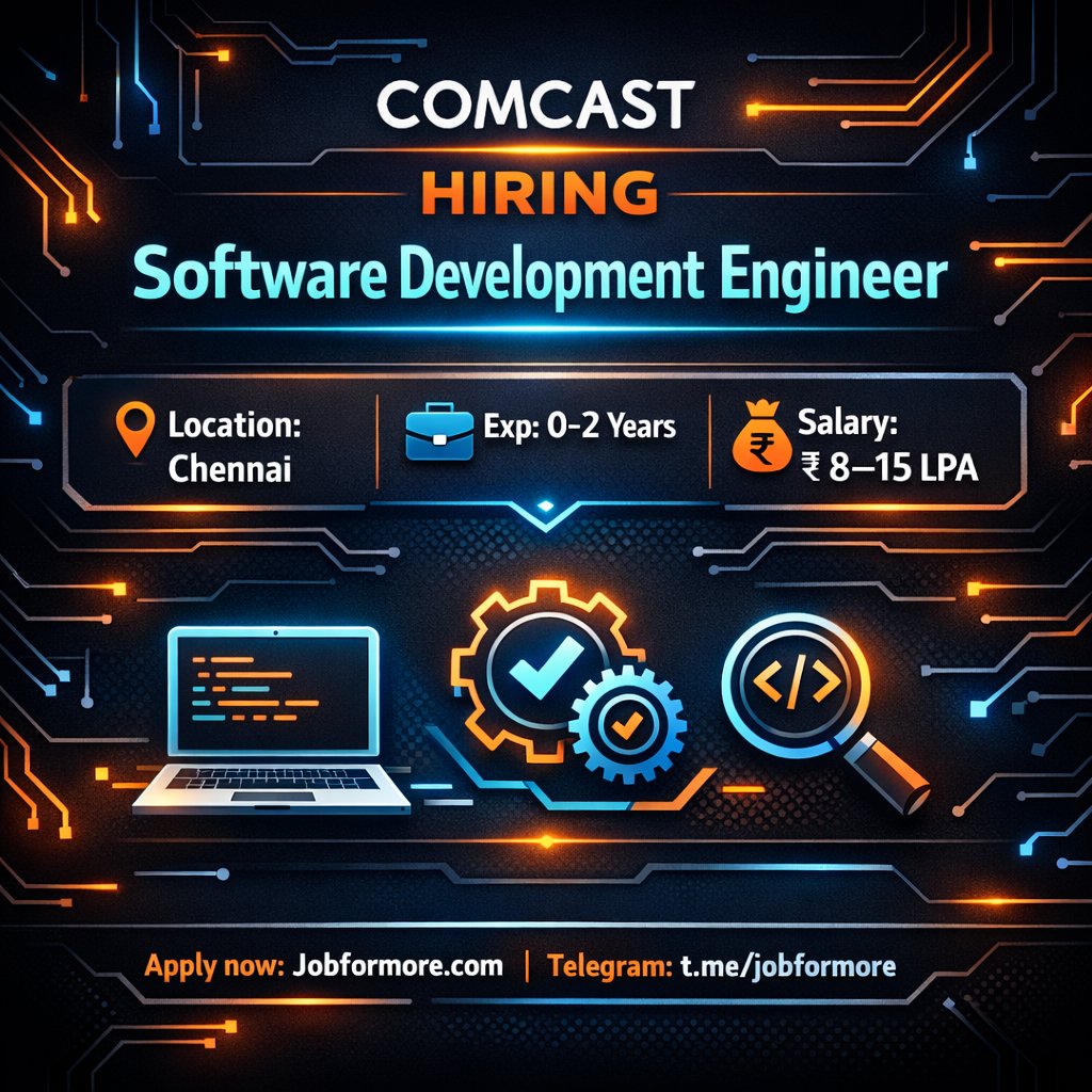 jobformore's tweet image. 📺 SDE Embedded @ Comcast!

🌆 Chennai

🎓 Bachelor's | 0-2 YOE

🔥 C/C++, Linux, Video Codecs

💰 INR 8–15 LPA

Smart devices! 🔌

#Embedded #Comcast #ChennaiJobs #Linux #Jobformore

Apply: tr.ee/StbzJu