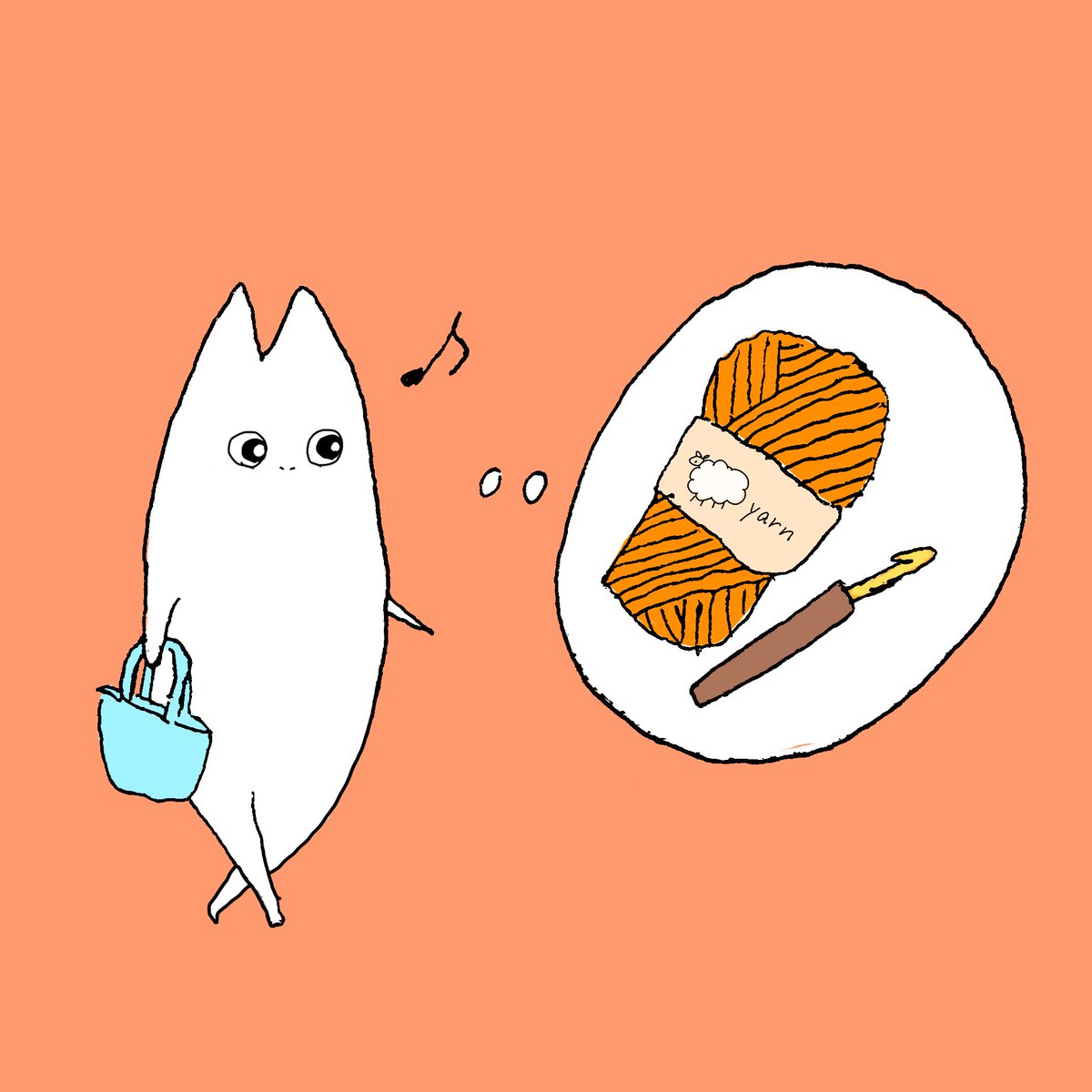 HAPIN_popin's tweet photo. 編みぐるみに挑戦してみた！！
※次の投稿に続きます。
#illustration  #originalcharacter #イラスト #いらすと  #oc #yarn #knitting #crochet https://t.co/stx0QPah7J