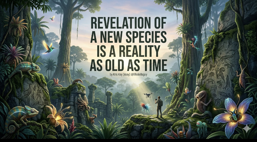 lifeskillsguy's tweet image. It will be a revelation of planetary consciousness that few people had on their bingo cards
In 3-2-1; here

#revelation #species #lifeforms #originalquote 

Revelation of a new species is a reality as old as time