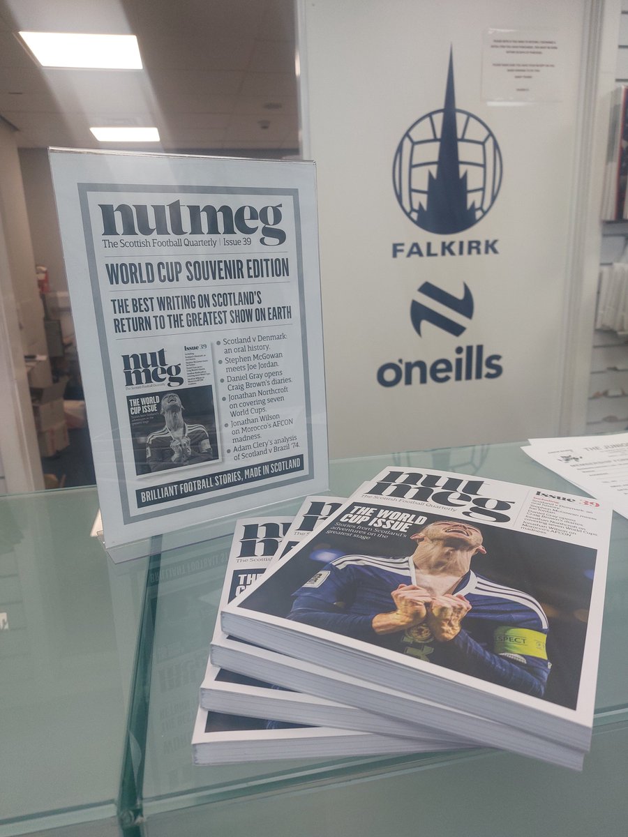 📕 Calling all <a href="/FalkirkFC/">Falkirk FC</a> and <a href="/saintmirrenfc/">St Mirren FC</a> fans.
🏴󠁧󠁢󠁳󠁣󠁴󠁿 Our World Cup special is for sale in the Falkirk club shop today. 
⚽️ Get your copy before kick-off.