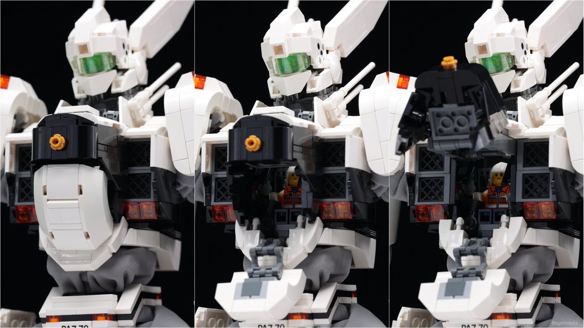 肩のパトランプの発光、襟横のパトランプの展開、コクピットハッチの開閉も再現。
コックピットシートは昇降するギミックも当然完備。