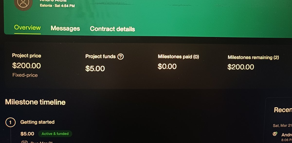 kartik_singhhh's tweet image. Thank you #Freelancing ❤️🥹
This is real Happiness 🥹🫶
got one more client 🕺
these small achievements matters to me🙂 cause i don't ask for money from parents🙍
This month has been pretty good  for me🫠 got 3 clients.. and all projects i need to complete by march end.. so that