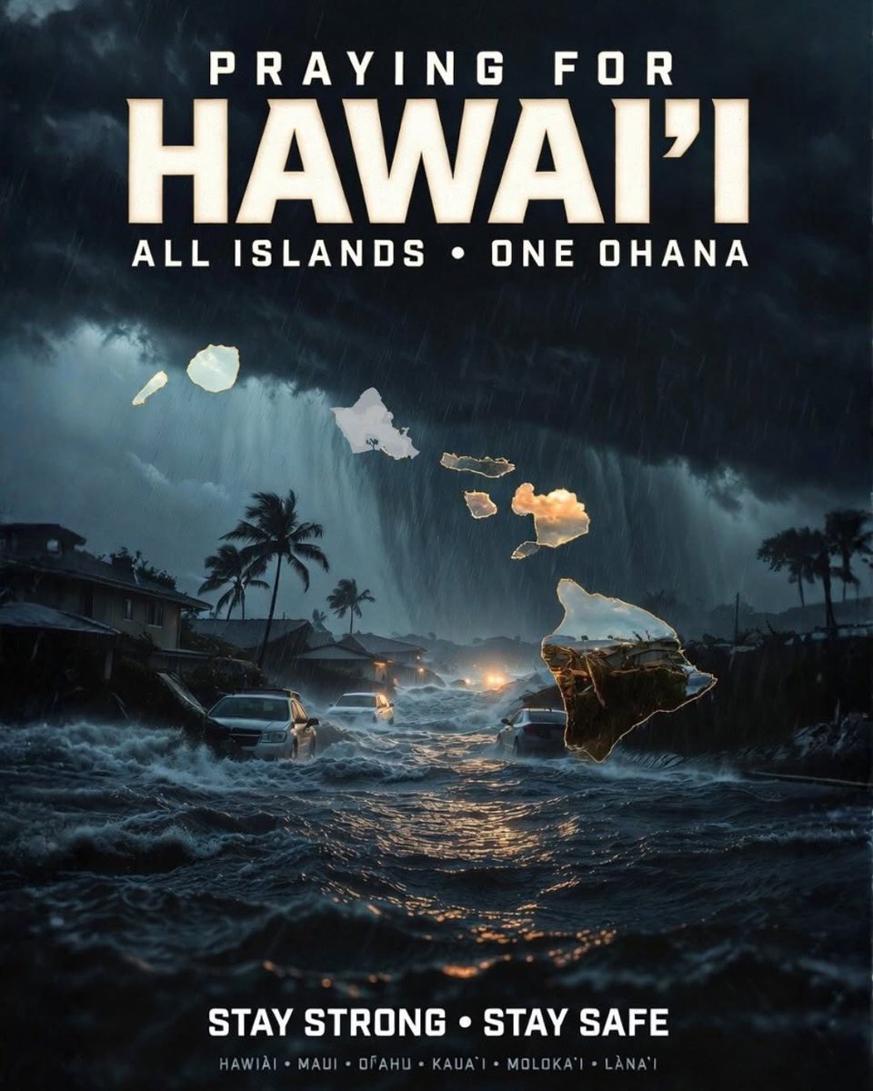 MariaGronowski's tweet photo. Pray 🙏🏻 for Hawai’i it’s not over yet. ♥️🙏🏻♥️🙏🏻♥️🙏🏻♥️
#hawaiistrong
#hawaiifloods
#wildweather
#storm https://t.co/pM2I5qBq7d