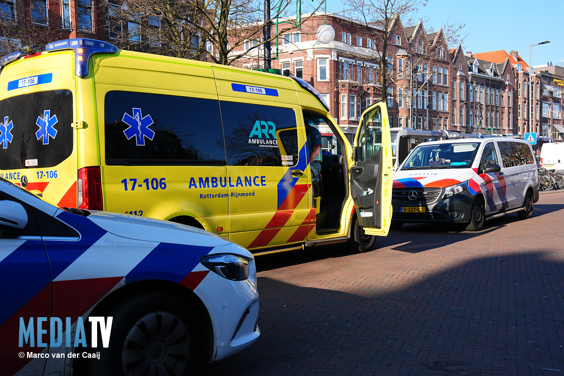 Vechtpartij met snijverwondingen op Middellandplein in Rotterdam