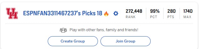 RosesJollyBug's tweet photo. #MarchMadness #ESPN My bracket https://t.co/0kjbiyi5rm