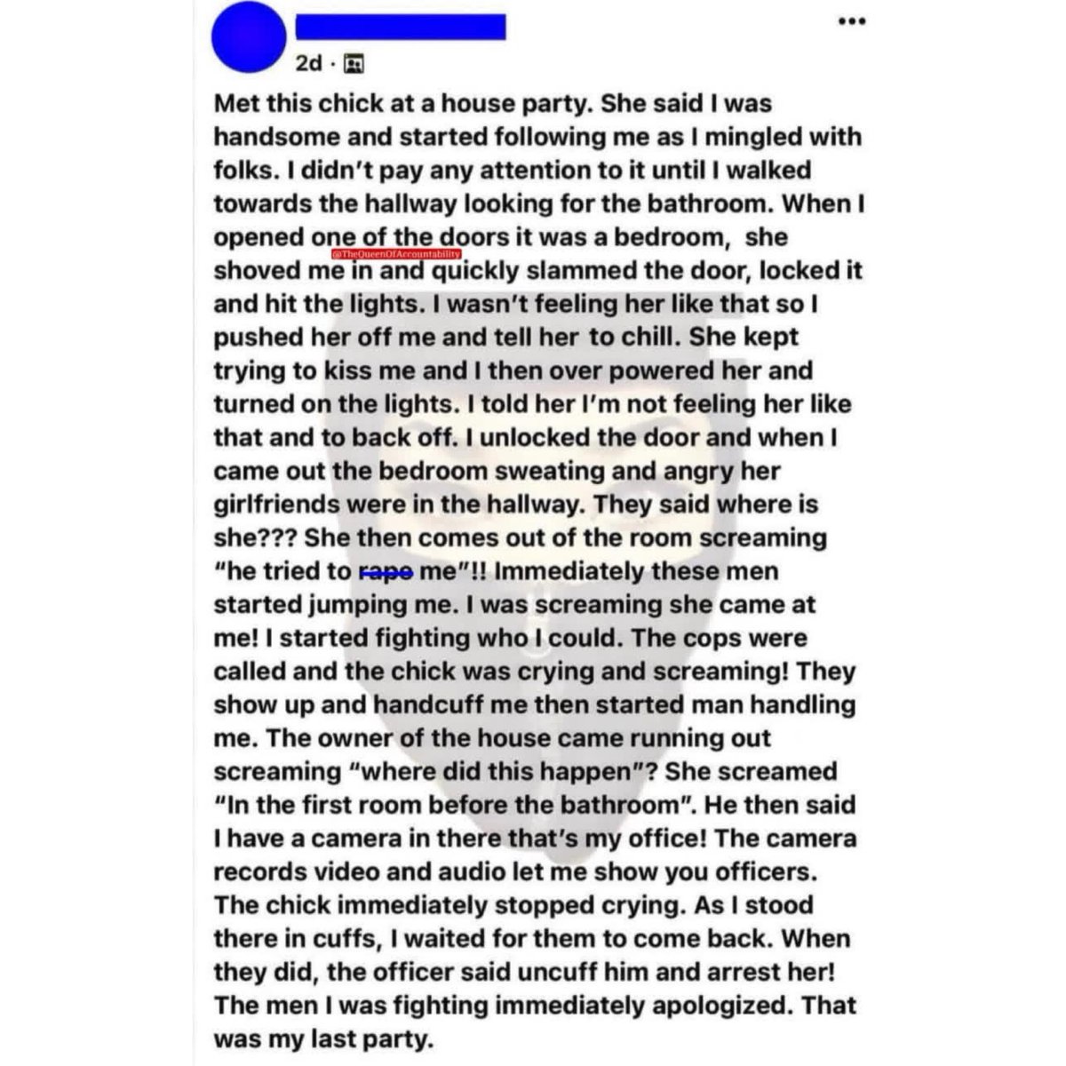 celebriD's tweet photo. Five years ago, his life was turned upside down by a false rape allegation. He rejected her at a party after she tried to kiss him, an interaction that was recorded, though she didn’t know it at the time. She received a slap on the wrist because it was her first offense. Meanwhile, he was left to pick up the pieces of a life that had been shattered.

But he didn’t let that moment define him. He rebuilt. He healed. Today, he’s married, and a father. It took years to get there. This is exactly why I go hard on people who lie. The damage caused by false accusations is often irreversible. While she moved on quietly, he had to fight for his life back.

I’m glad he found happiness. And I’ll continue to call this out.