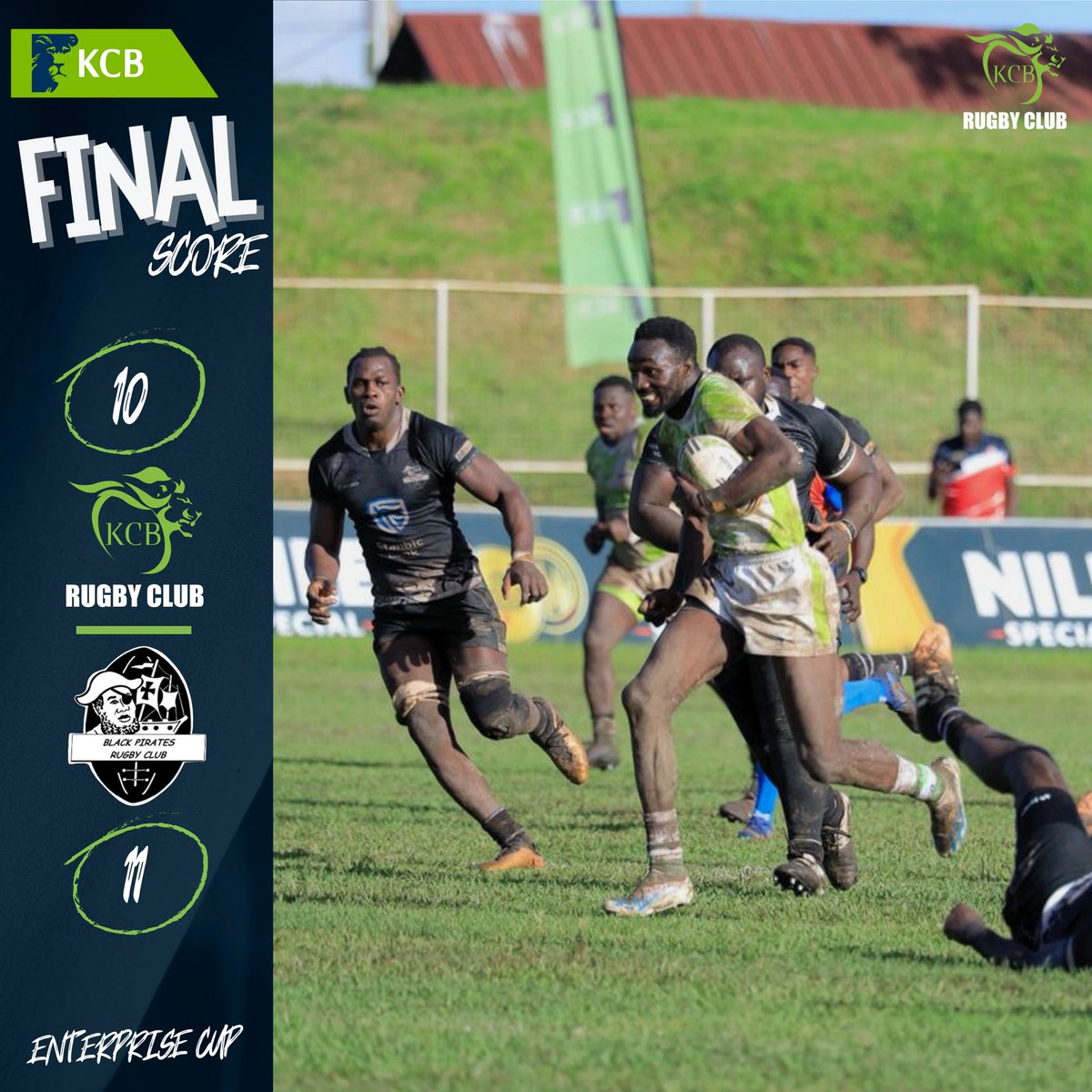 kcbrugby's tweet image. We bow out of the Enterprise Cup competition after an 11-10 loss to the @piratesrugbyUG this evening at the Wankulukuku stadium.

#RugbyKe #believe #commitment #lionheartedrugby