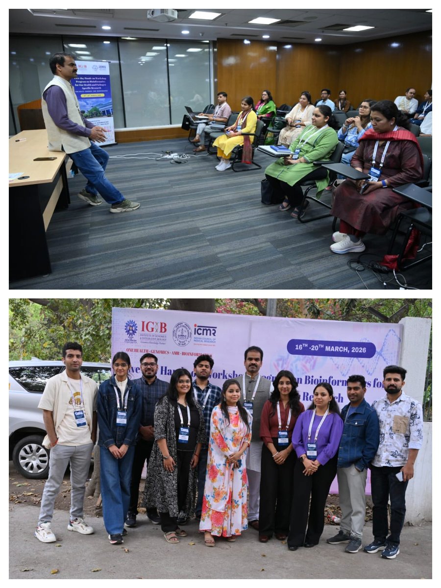 IGIBSocial's tweet photo. The success of this workshop stands as a testament to our incredible PhD scholars and dedicated volunteers, who put in immense effort at every stage. Their enthusiasm, teamwork, and unwavering support ensured a smooth and impactful program. A heartfelt thank you to everyone involved in making the 5-day Hands-on Workshop on Bioinformatics for One Health and Pathogen-Specific Research a success!

@souvik_csir @jnarayan81 @CSIR_IND @ICMRDELHI @IGIBSocial