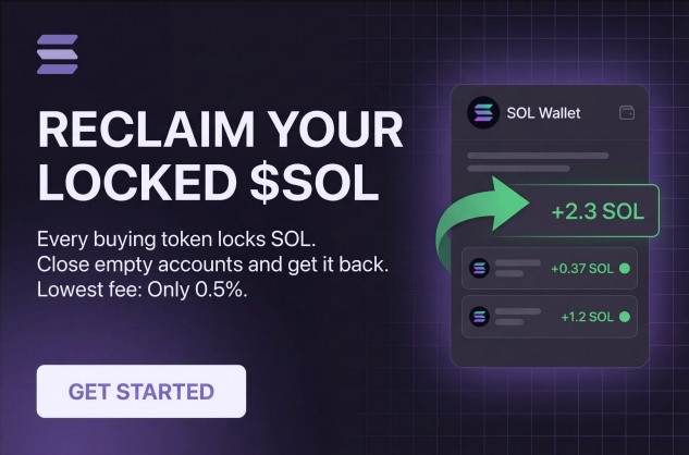 fikriisaygii's tweet photo. 💰 Your hidden $SOL is waiting for you to claim it back. 👀

Every token account on Solana holds a piece of your $SOL as rent, and that SOL stays locked even after the tokens are gone.

🔗 https://t.co/ft3qQSXhjO

That is not lost funds, it's just inactive—and 100% yours to recover.

Sol Incinerator takes 2-5%
Terminals take 1%+

UnlockRent:
→ Lowest fee: only 0.5%
→ Just 0.375% with a referral link
→ Instantly scan any wallet address

The easiest free money you'll get today? That's your locked rent SOL.
Go check your wallet right now and reclaim it!
 #SolanaMeme #WAGMI $RAIN