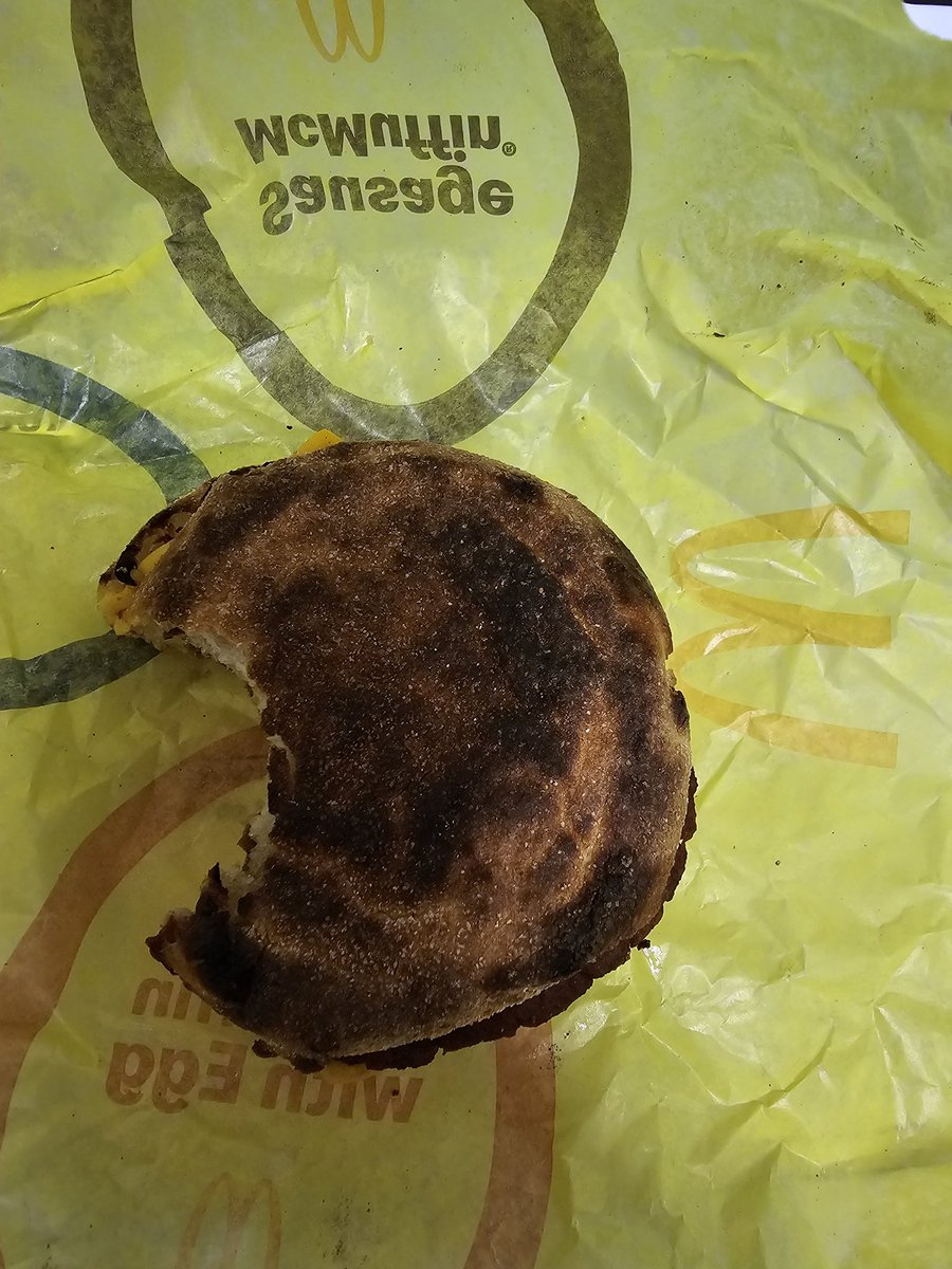 915Joey's tweet photo. @McDonalds  Why would you send me a damn Charcoal McMuffin? 😭😔 https://t.co/5UylYN8liz