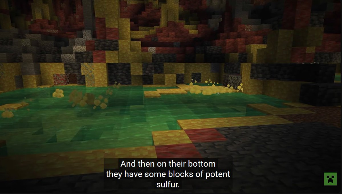 altulige's tweet image. theyre gonna use the sulfur gas effect to make farting effects bro
#MinecraftLIVE