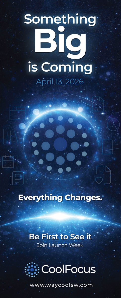 Something BIG is coming! Join us for Launch Week April 13th! launchweek.coolfocus.app