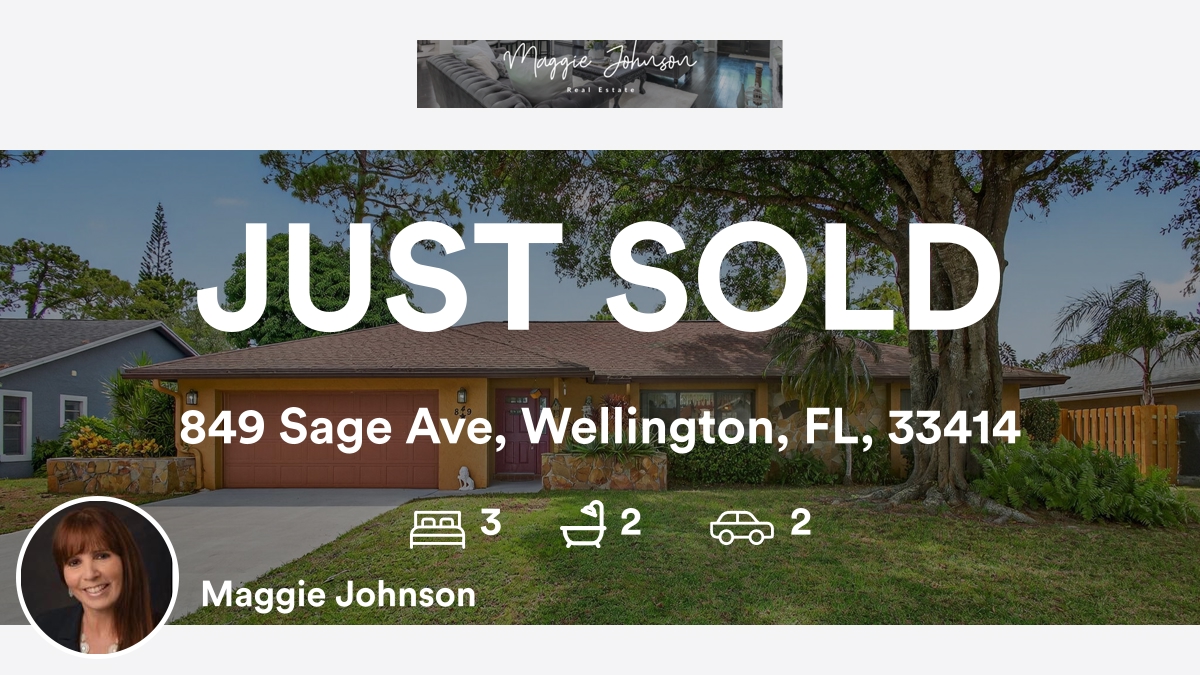 MaggieJohnsonRE's tweet photo. 🛌 3 🛀 2 🚘 2
📍 849 Sage Ave, Wellington, FL, 33414

My latest sale on RateMyAgent.
FL 3094282
https://t.co/4wa6IdAFuq

...
#ratemyagent #realestate https://t.co/GJeYqRhO6x