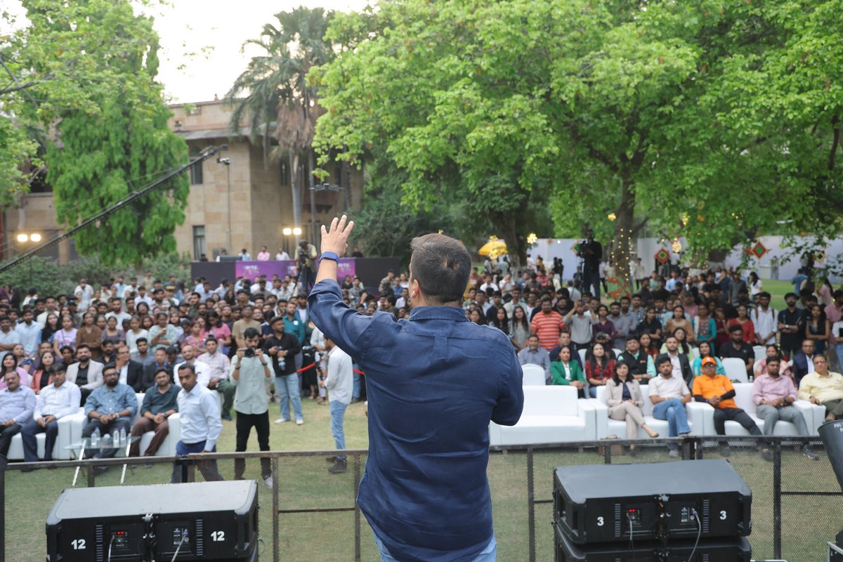 sanghaviharsh's tweet photo. Glad to be a part of the Z Bharat Youth Fest 2026 at Gujarat University, Ahmedabad, an inspiring platform celebrating the energy, creativity, and limitless potential of our youth.

Interacting with young minds reaffirmed my belief that the future of our nation is in capable, innovative, and determined hands. Their passion to lead change and shape a better tomorrow is truly commendable.

On this occasion, also distributed helmets to promote road safety awareness, because empowering youth also means protecting their lives. Every life matters, and every step towards safety counts.