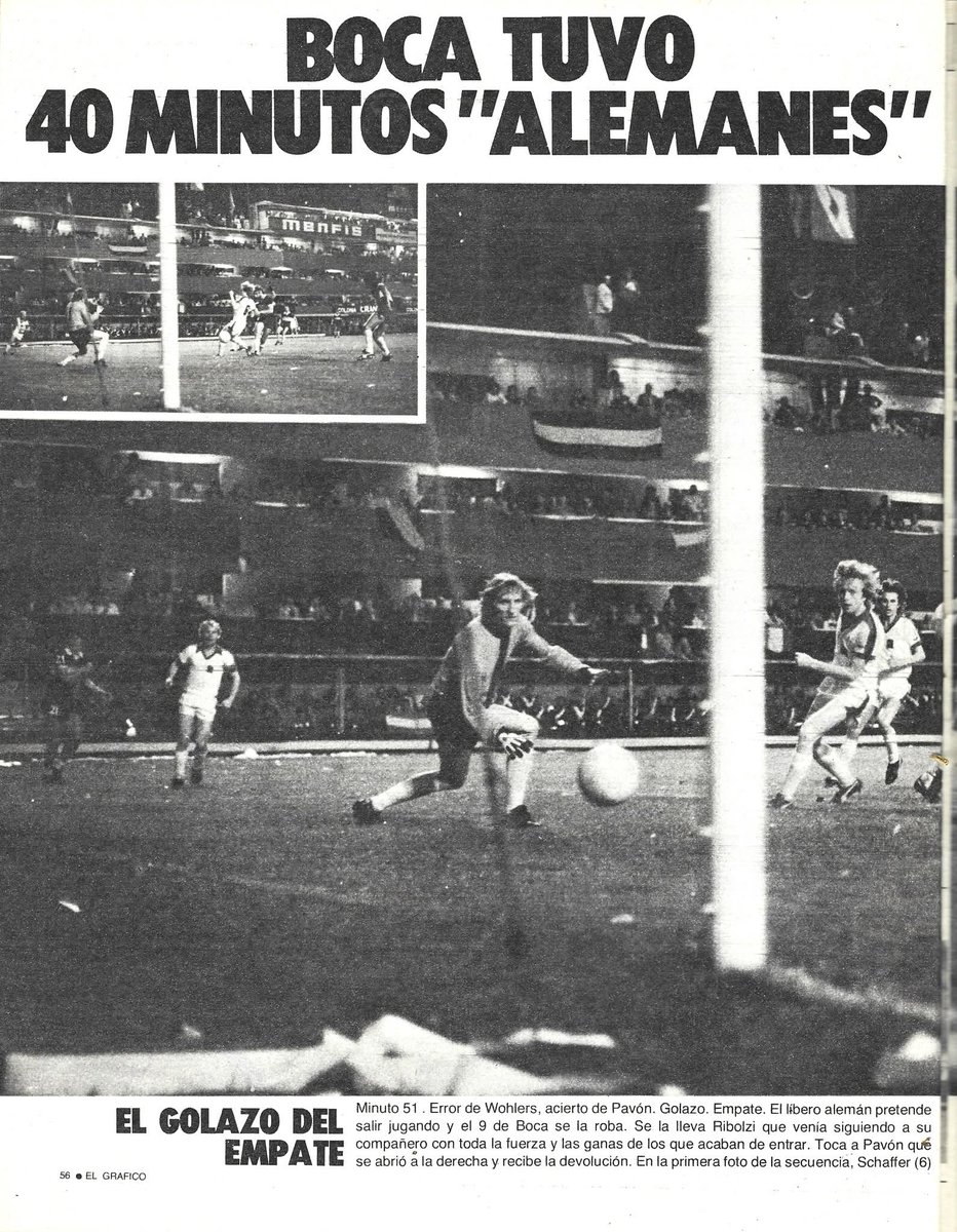PCioccale's tweet photo. El 21/3/1978 hace 48 años, en #LaBombonera. @BocaJrsOficial igualó 2 a 2 ante el @borussia_en, de la @Bundesliga_GO. por la 1°ra #FinalIntercontinental .
@lamitadmas1 @honigstein https://t.co/U6COH826zB