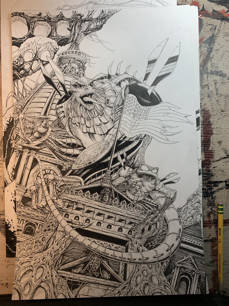 Keircc1's tweet image. Spring cleaning time. I have some old art work needing a new home. DM me if you’re interested. #comicart #comicbook #artwork