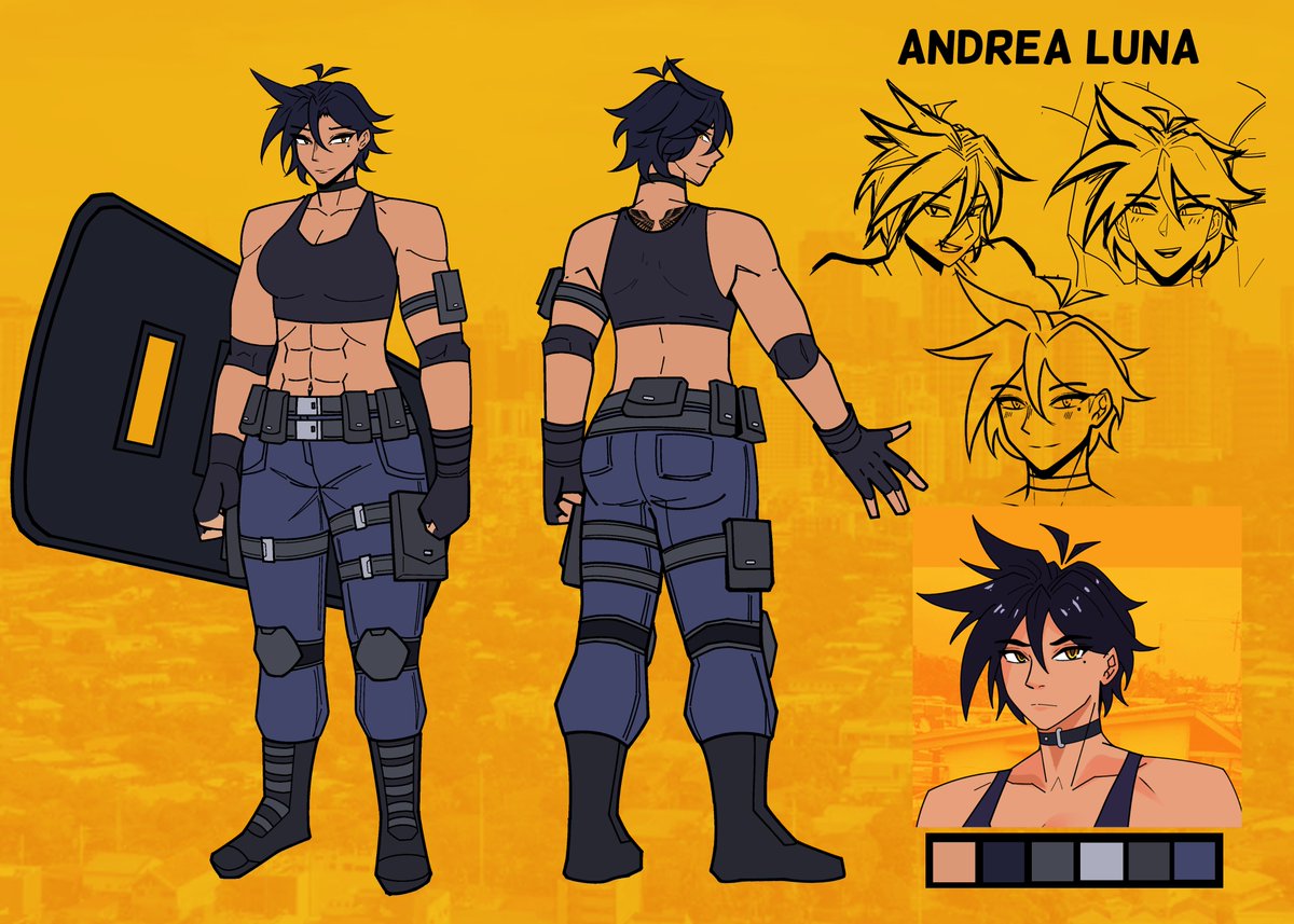 Andrea character sheet #oc