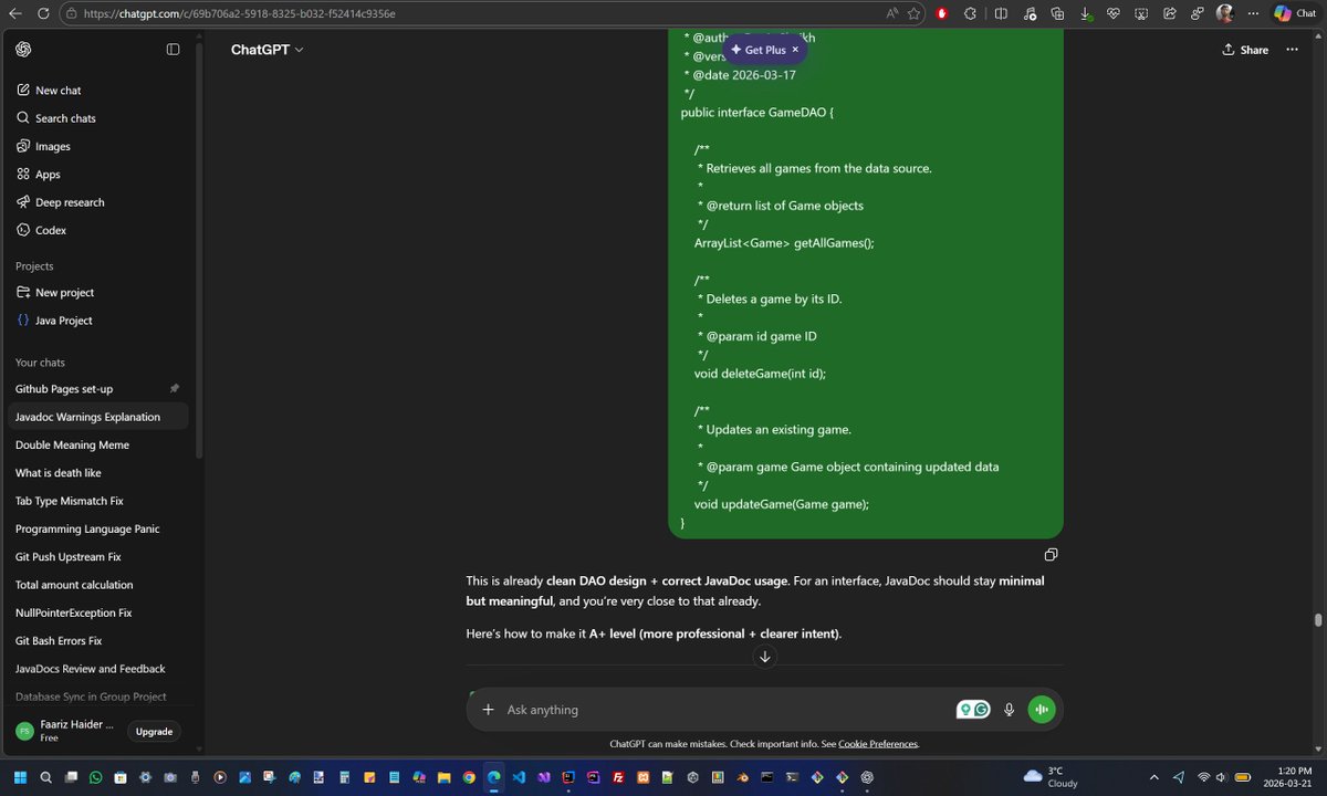 f_aari_z's tweet photo. @OpenAI @ChatGPTapp @sama

Broken "edit message" feature on ChatGPT:

I am not able to edit a message after sending it on both the desktop app and even on a browser.

Note that the edit button won't show under the message I wrote? 🤷🏽‍♂️ https://t.co/2oIiNhtmRH