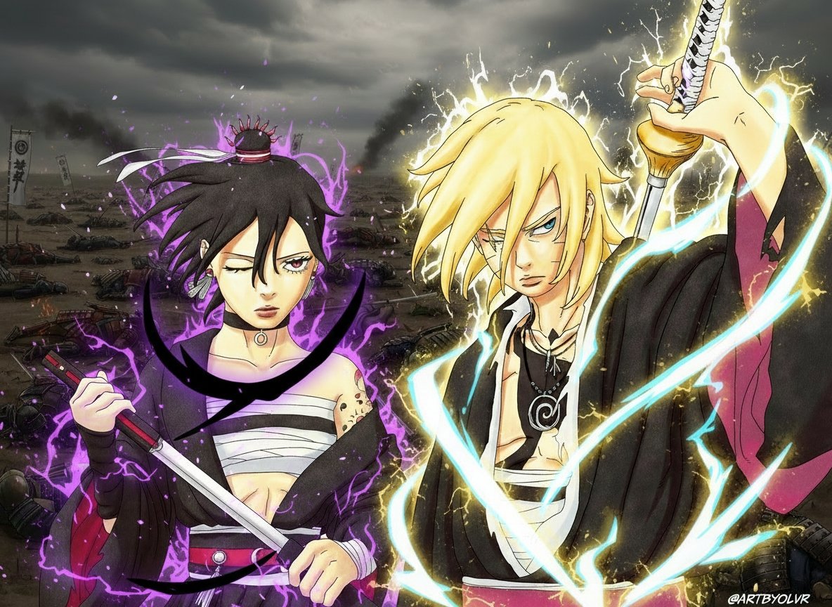 OutakuKakashi's tweet photo. Boruto and sarada kill over 1000 shinobi 😱🔥
#borutoweek #boruto https://t.co/BVtvX4dvxd