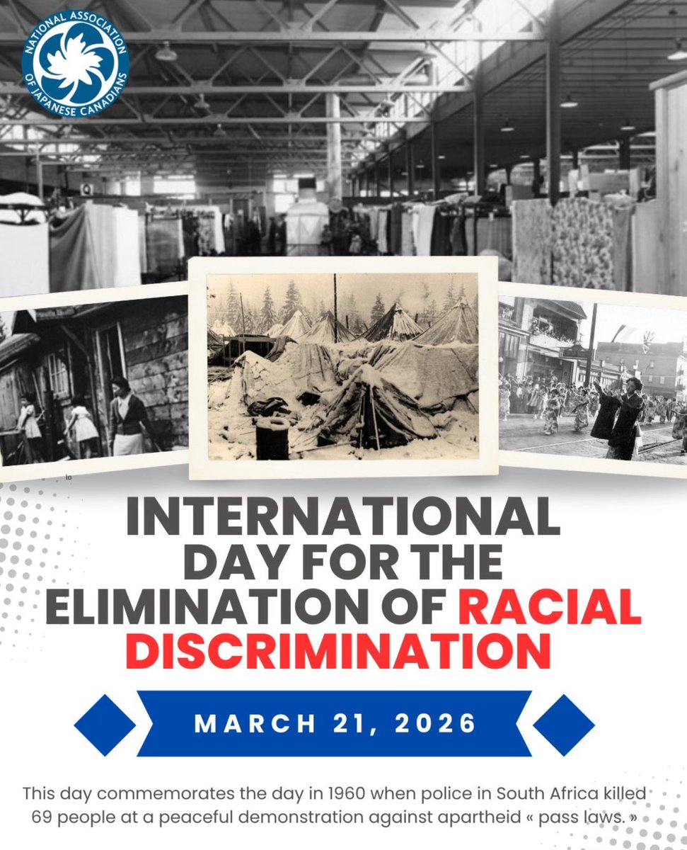 najc_ca's tweet image. The #JapaneseCanadian community knows too well the harm of #racialdiscrimination. They faced it ever since they arrived in the 1880s &amp;amp; then in 1942, they were incarcerated until 1949, 4 yrs after WWII ended. #StopHate #FightRacism #IDERD We want safe communities for all.