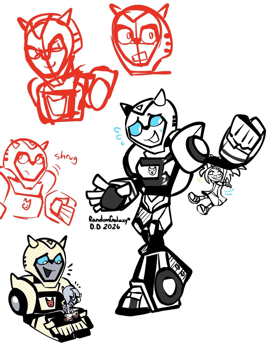 RandomGalaxy101's tweet photo. I've been getting into transformers lately 
#transformers #sonicthehedgehog https://t.co/CPvNssE6FG