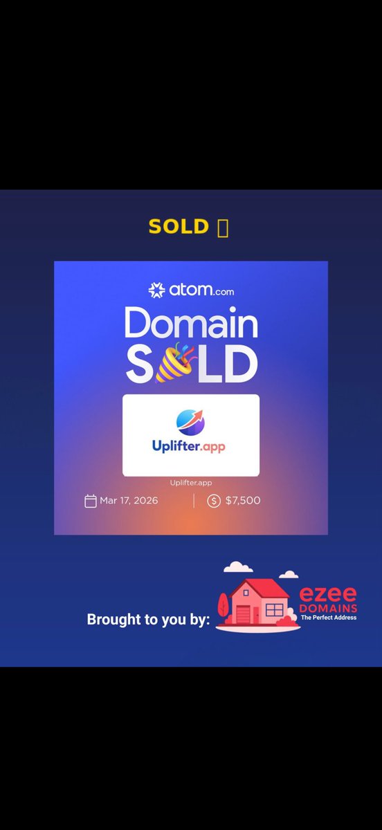 cryptowonton's tweet photo. https://t.co/6tZ7OsunYH sold for $74,988
https://t.co/wFWaxogPs3 sold for $7,500
We have several health .app names available! โก๏ธ
https://t.co/v0RIidMJqD ๐
https://t.co/Ii2umXqQTf ๐
#Thera #Health #App #DomainsSold #DomainForSale #Longevity #Uplifter https://t.co/EDqj2nBduD
