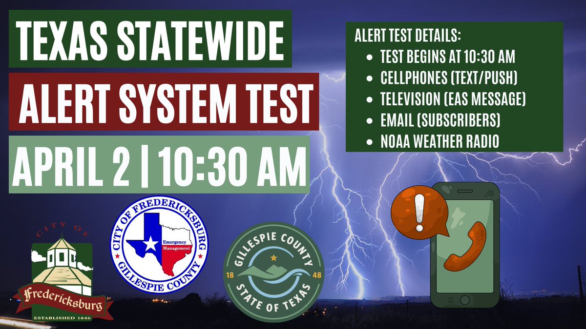 Fredericksburg/Gillespie Co Emergency Management tweet media