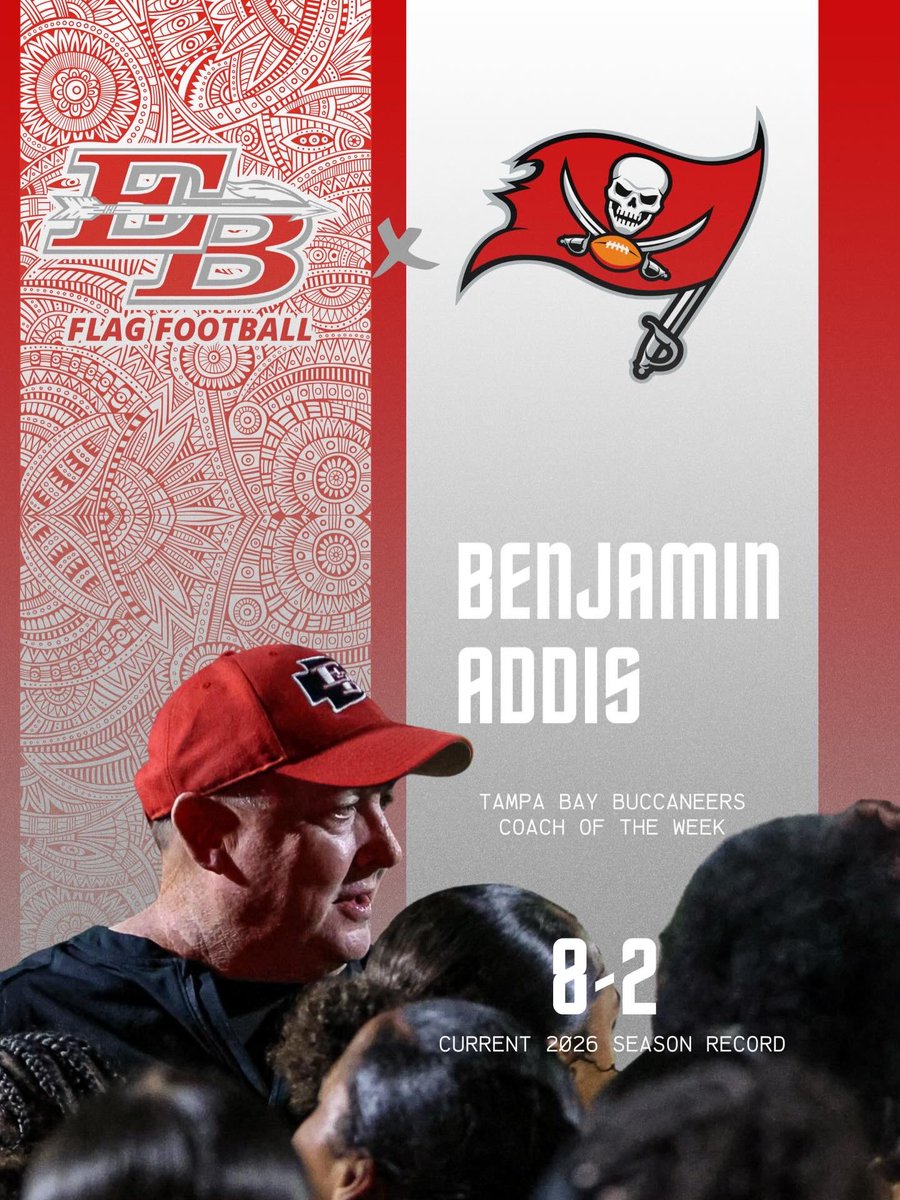 eastbayflag's tweet photo. Congratulations to Coach Addis for winning the @Buccaneers Coach of the Week!
Congratulations to Victoria Whitfield for winning the @Buccaneers Athlete of the Week for her performance in the game against Land O’ Lakes!
#WEWILL | #GetBackTour https://t.co/LLWlmtTQW1