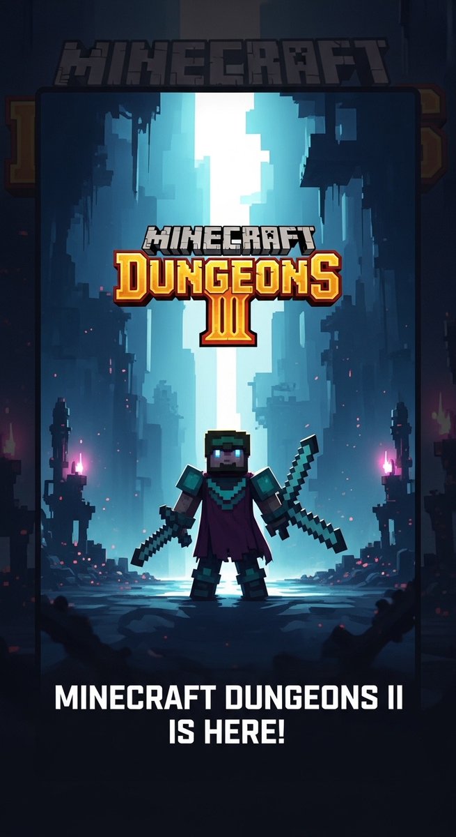 SapobledorNews's tweet image. ¡La espera terminó! 🎮 Descubre el increíble mundo de #MinecraftDungeonsII, donde la aventura cobra vida. ¿Qué nos traerá esta nueva entrega? 🧙‍♂️ #XboxGameStudios #MojangStudios