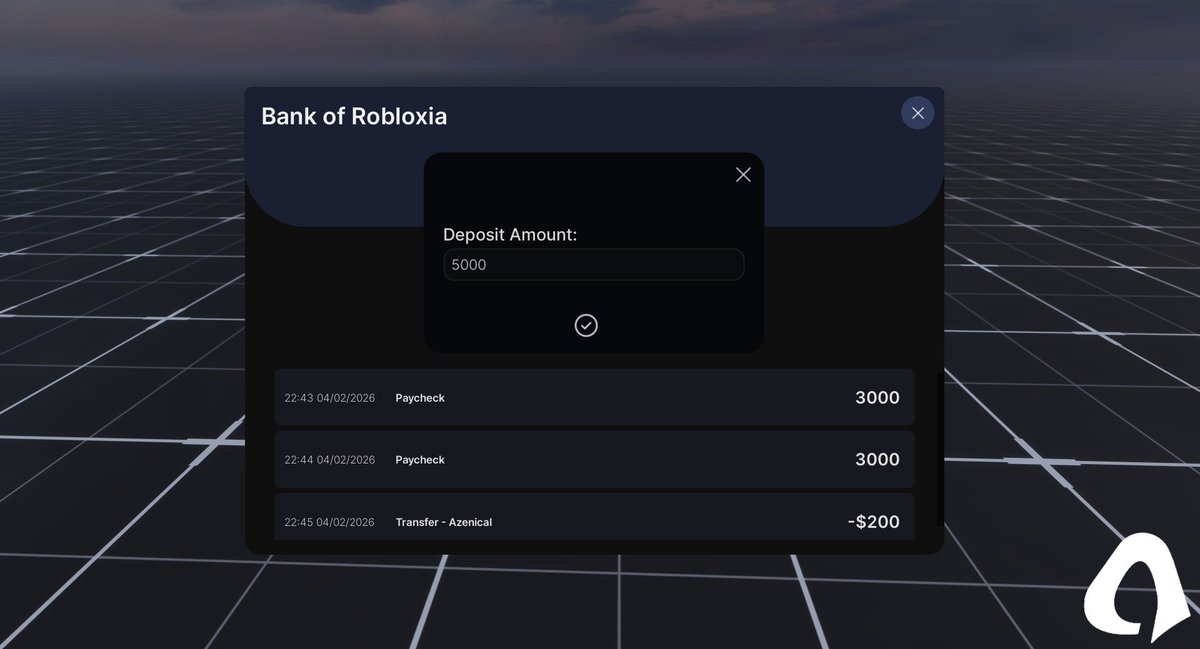 AsahiTech_RBLX's tweet photo. ATM System
Our custom made, fully scripted and designed ATM UI is perfect for any type of game. This product is fully customizable on your end and is a great addition to your roleplay game!
#ROBLOX #RobloxDev #ATM #UI #RoTech https://t.co/LENQnTs0yY