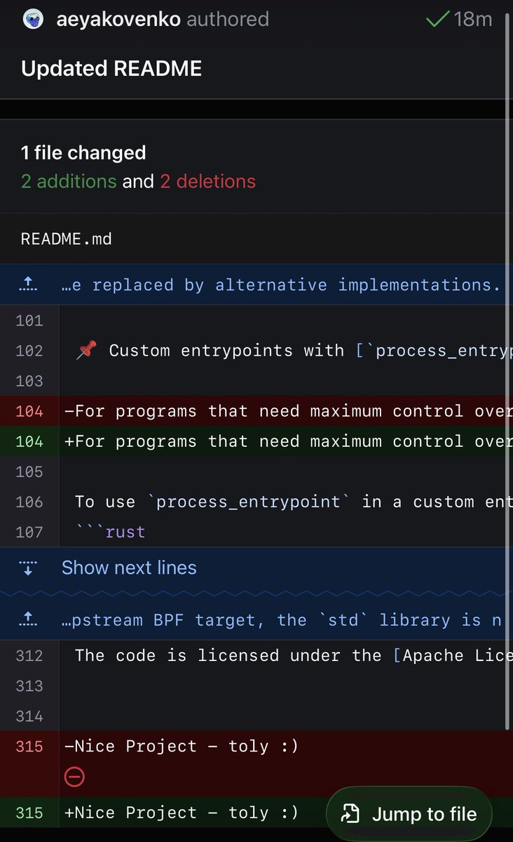 TSOUKSSS's tweet photo. CA In Github 

8YhQZfvknKc2ZnkzemHU1TyrJuu1WepfxdKzK11Qpump

Toly commited to the project! https://t.co/4BsIiZYnZw