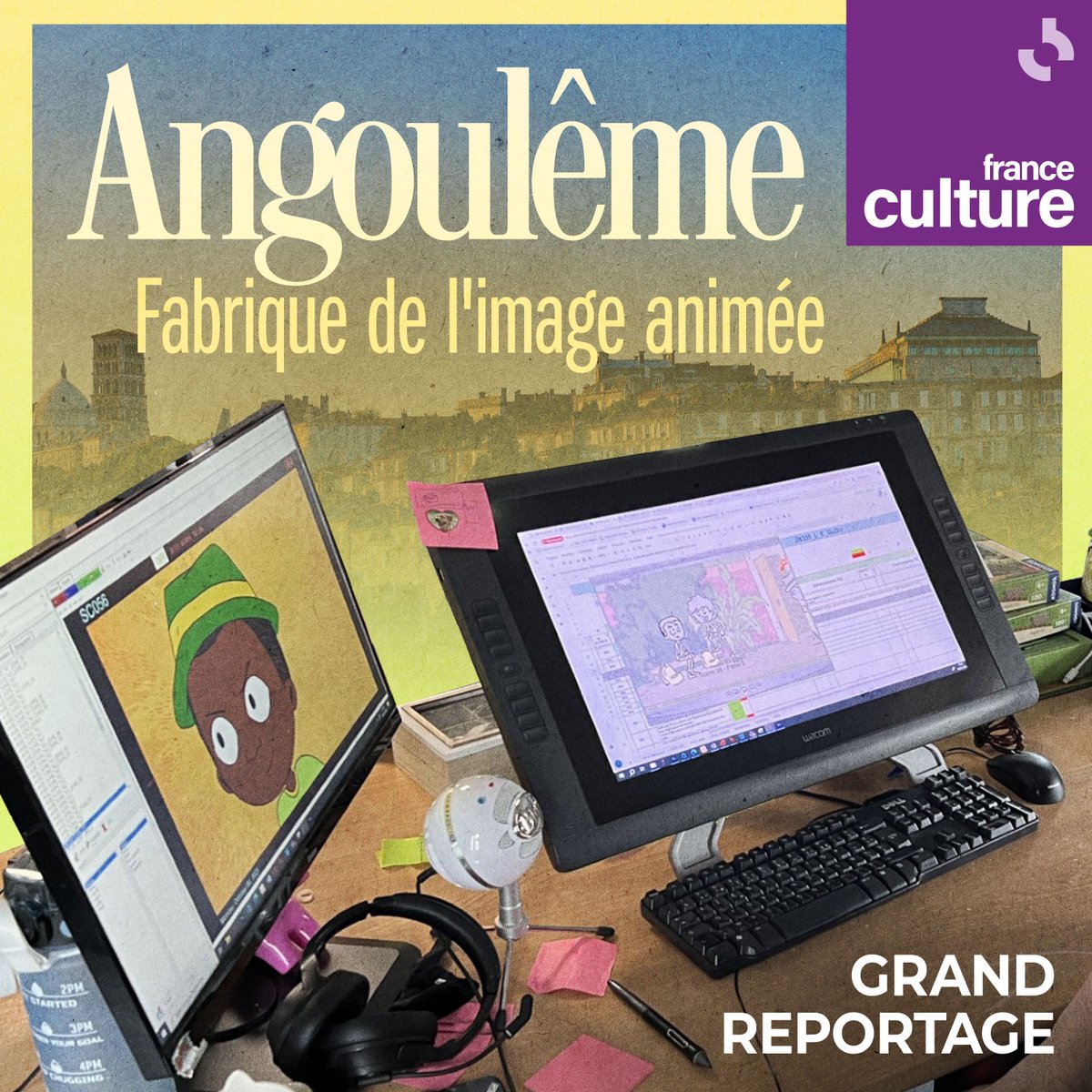 🎬 Angoulême est le deuxième pôle d'animation, juste derrière Paris. Avec ses 35 studios et ses nombreuses offres de formation, dans un secteur en crise depuis quelques années.
'Grand Reportage' et série audio
radiofrance.fr/franceculture/…