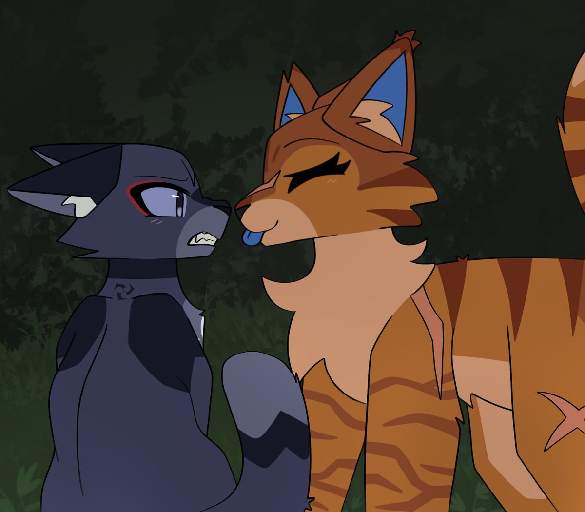 what if we were from rival warrior cat clans and we kept meeting up in secret just to have a few stolen moments with each other #chiscara