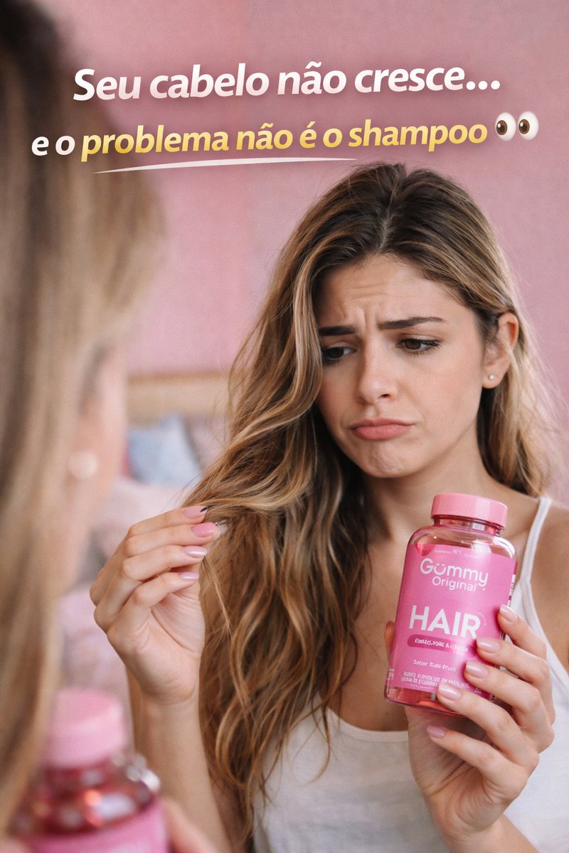 MFernandes44460's tweet photo. https://t.co/8i2yAtRAlw
#publi
Gummy Hair + Night | Crescimento Capilar, Cabelo Forte + Sono Melhor com Melatonina
Se seu cabelo não cresce, quebra fácil ou está sem brilho… o problema pode não ser externo 👀

O Gummy Hair foi desenvolvido para nutrir seu corpo de dentro pra fora, ajudando no crescimento saudável do cabelo, fortalecimento das unhas e melhora da pele.

Já o Gummy Night auxilia na qualidade do sono com melatonina, ajudando seu corpo a se recuperar melhor durante a noite 🌙

💖 Benefícios:
✔ Fortalece cabelo, pele e unhas
✔ Ajuda no crescimento saudável
✔ Reduz quebra e queda
✔ Melhora a qualidade do sono
✔ Prático, saboroso e fácil de consumir

👉 Ideal para quem quer resultados reais sem complicar a rotina
#cabeloforte
#crescimentoCapilar
#rotinadebelez
#gummies
