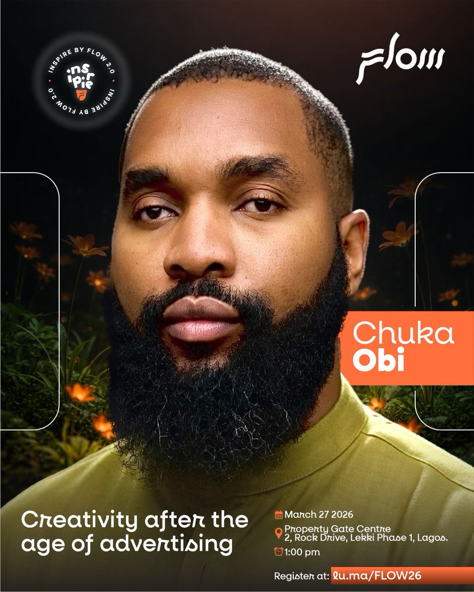 What happens to creativity when AI can execute and everyone creates content?

Join <a href="/chukaobi/">DaSuKi</a> as he answers the question on the 27th of March.

Register now at lu.ma/FLOW26

We have limited seats available.
#InspirebyFlow #WinwithFlow