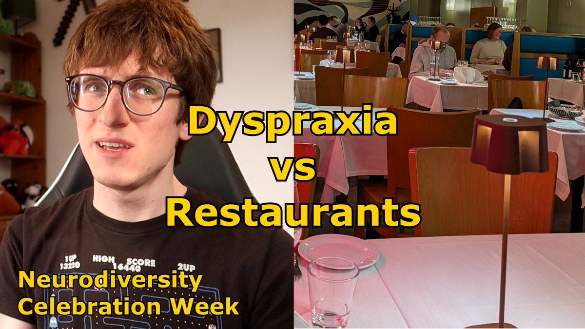 MiffedCrew_Real's tweet image. It's Neurodiversity Celebration Week, so I'm talking about restaurants, and how my autism and dyspraxia makes them challenging #autism #dyspraxia #asd #adultinghumor #NeurodiversityCelebrationWeek #NeurodiversityWeek
youtu.be/ySrSBsoGjjQ