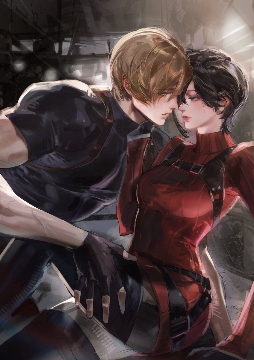 ‘Little puppy’ 🐶 

#ResidentEvil #RE9 #Biohazard #LeonSKennedy #AdaWong
#Aeon #fanart #NoAI #AnimeArt