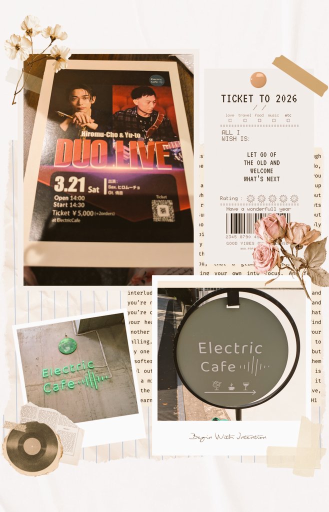 DEENDAISUKI's tweet photo. ヒロムーチョさんと侑音さんのライブ行ってきました🤗🎷🎸
間近で生演奏が聴けて🎷お二人のトークもあり🥰最高でした✨パワーもらいました🥰
#ヒロムーチョ
#侑音
#Electriccafe https://t.co/knoLJJeL2B