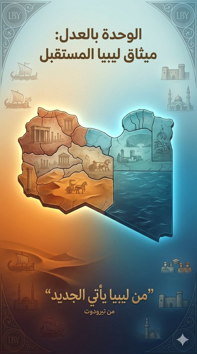AliMohamd29's tweet photo. "من ليبيا يأتي الجديد".. هكذا وصفنا المؤرخ هيرودوت قبل آلاف السنين. 🇱🇾
ليبيا ليست مجرد حدود رسمها استعمار، بل هي كيان حضاري عرفه الرومان كإقليم موحد، وجمعه العهد الإسلامي كإمارة واحدة. نحن أمة ضاربة الجذور، من حضارة الجرمنت في الجنوب إلى سيادة القره مانلي في الشمال. https://t.co/szvoNWTpv4