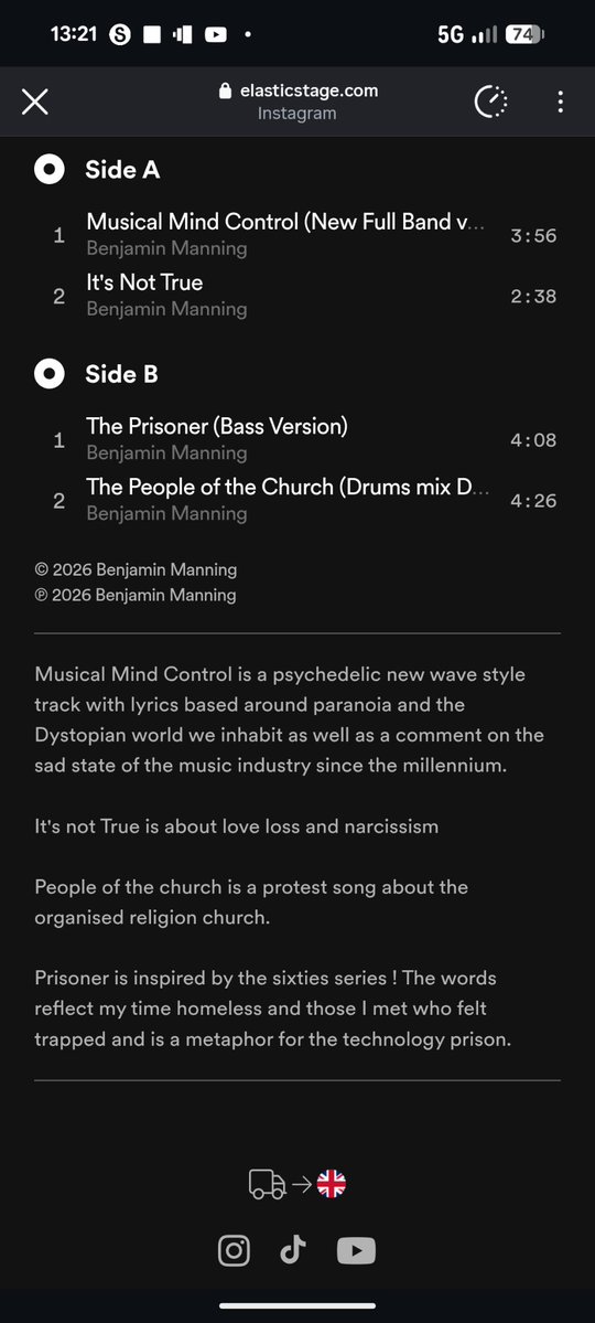 Benjamin Manning Music tweet media