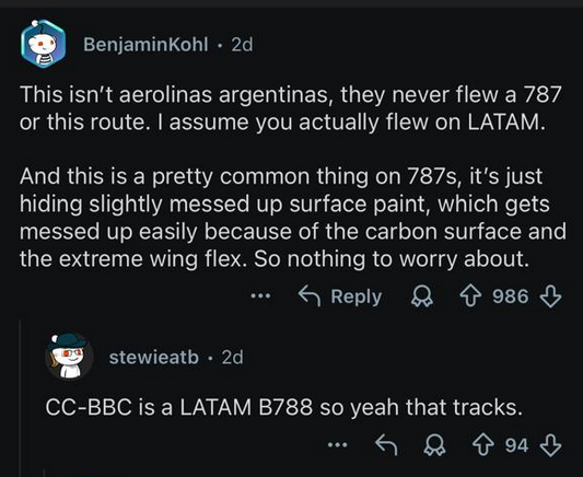 Cipayo le intenta tirar mierda a Aerolineas Argentinas en un subreddit Yankee y le sale como el orto