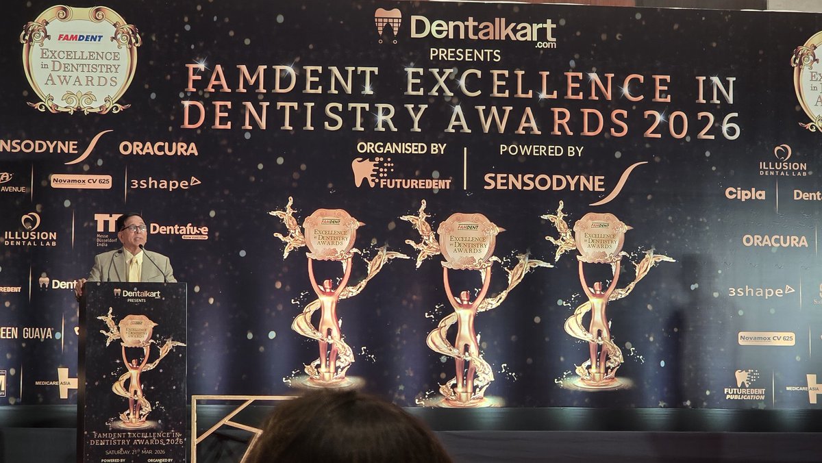 Hi_Shant's tweet photo. Celebrating excellence in dentistry! 🎉
Proud to sponsor exclusive Oracura gift kits for all winners at the FamDent Excellence in Dentistry Awards 2026. 🏆🦷
#FamDent2026 #Oracura #DentalExcellence https://t.co/MAc6yqtauu