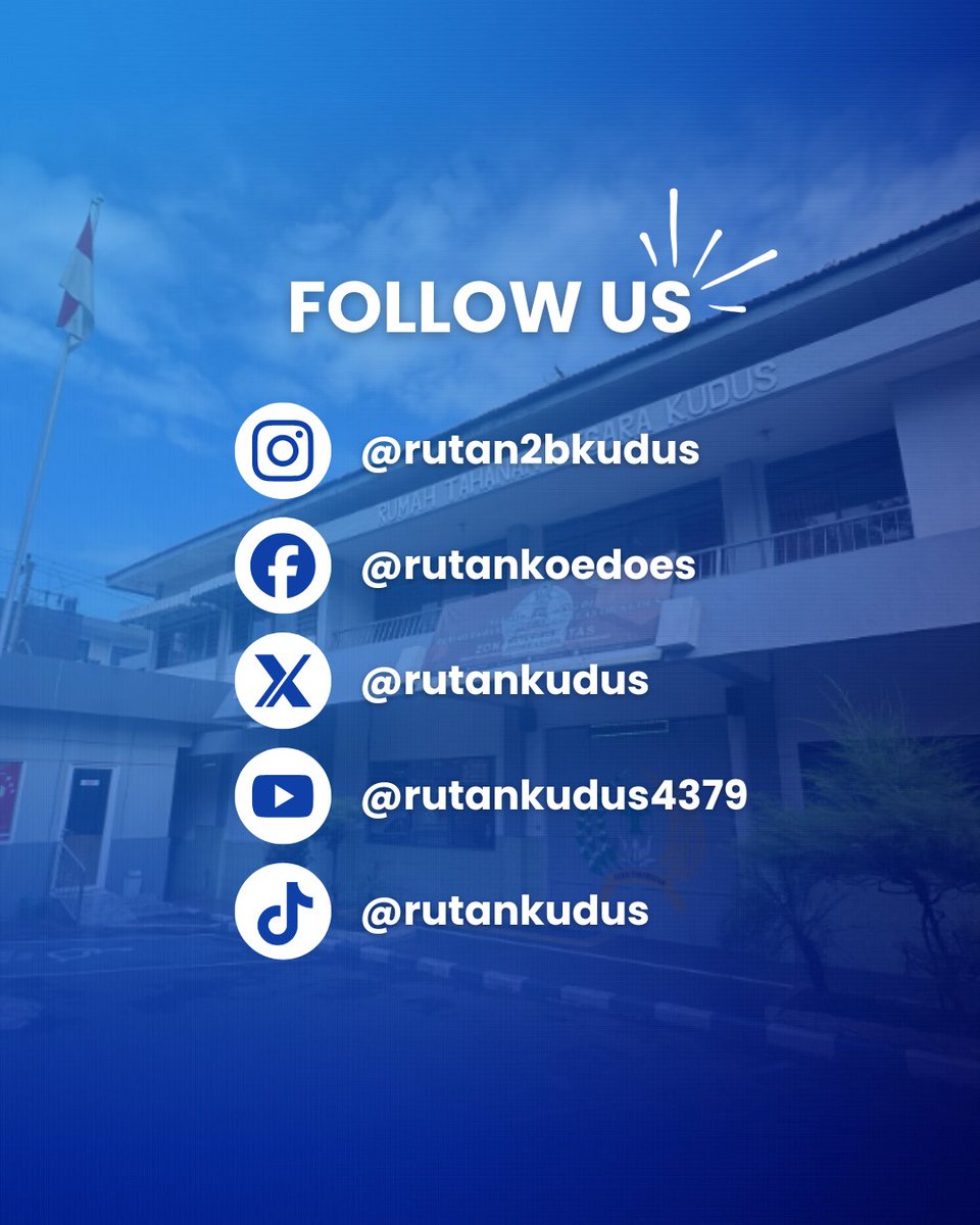 rutankudus's tweet image. PENGAMANAN KUNJUNGAN IDUL FITRI 1447 H RUTAN KUDUS DIPERKETAT, LAYANAN TETAP HUMANIS

Baca selengkapnya...
instagram.com/p/DWJeUr1kcRw/…

#kemenimipas
#guardandguide
#ditjenpas
#pemasyarakatan
#kanwilditjenpasjateng