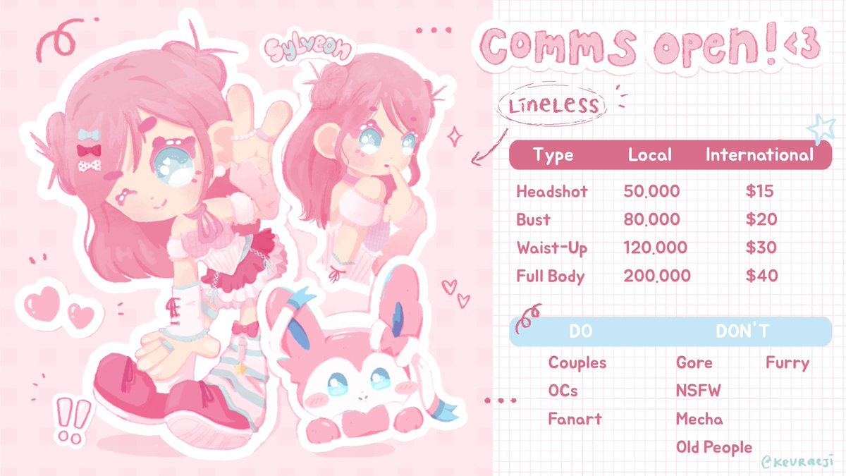 dasha ♡ comms are open! tweet media
