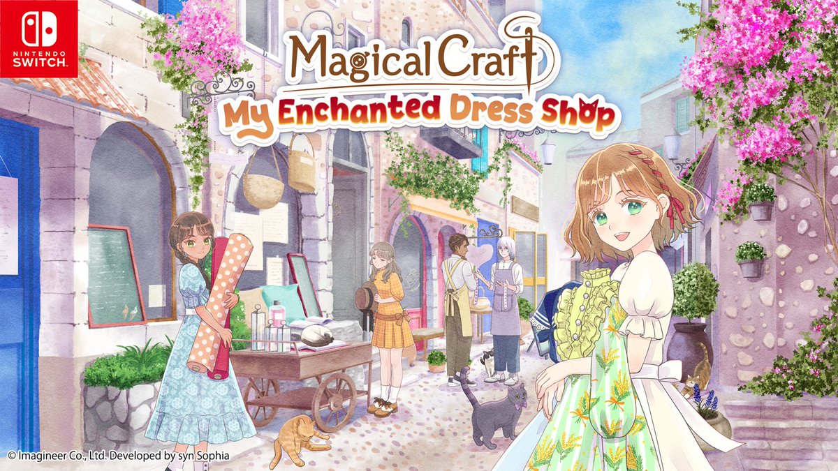 『マジカルクラフト　猫と魔法のドレス』公式 tweet media