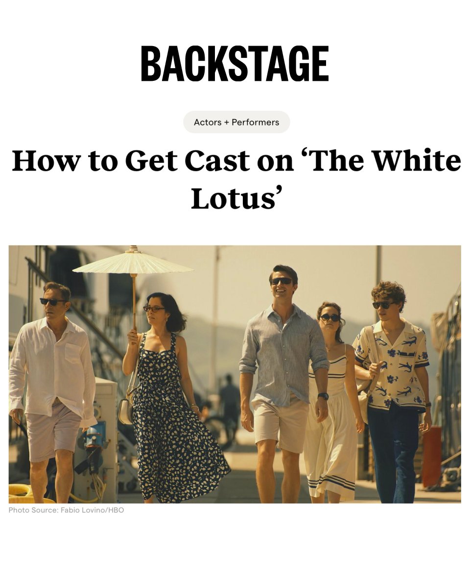 Backstage tweet media